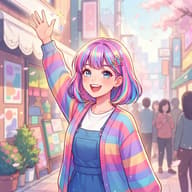 派手髪の人ー🙋‍♀️のサムネイル
